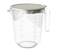 Tasse doseuse transparente avec poignée et balance | Tasse à mesurer facile à lire | Tasse de cuisine transparente | Carafe pour cuisiner et cuire | Outil de mesure multiple pour farine, sucre, riz