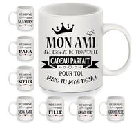 Tasse Drôle pour Mon Ami - J'ai Essayé de Trouver le Cadeau Parfait pour Toi mais Tu M'as Déjà - Tasse à Café pour Hommes et Garçons - Pour Anniversaire et Noël