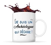 Tasse d'un Archéologue qui déchire - Mug - Idée Tasse Personnalisable Cadeau Anniversaire Fête Original Famille Travail Départ Collègue Retraite Noël.