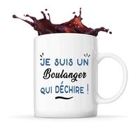 Tasse d'un Boulanger qui déchire - Mug - Idée Tasse Personnalisable Cadeau Anniversaire Fête Original Famille Travail Départ Collègue Retraite Noël.