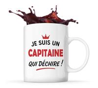 Tasse d'un Capitaine qui déchire 2- Mug - Idée Tasse Personnalisable Cadeau Anniversaire Fête Original Famille Travail Départ Collègue Retraite Noël.