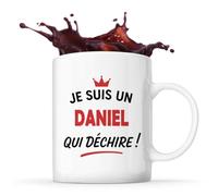 Tasse d'un Daniel qui déchire 2- Mug - Idée Tasse Personnalisable Cadeau Anniversaire Fête Original Famille Travail Départ Collègue Retraite Noël.