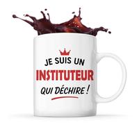 Tasse d'un Instituteur qui déchire 2- Mug - Idée Tasse Personnalisable Cadeau Anniversaire Fête Original Famille Travail Départ Collègue Retraite Noël.