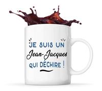 Tasse d'un JeanJacques qui déchire - Mug - Idée Tasse Personnalisable Cadeau Anniversaire Fête Original Famille Travail Départ Collègue Retraite Noël.