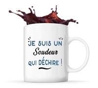 Tasse d'un Soudeur qui déchire - Mug - Idée Tasse Personnalisable Cadeau Anniversaire Fête Original Famille Travail Départ Collègue Retraite Noël.