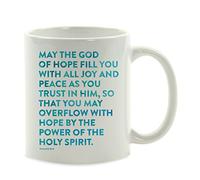Tasse Écriture 15:13 Que le Dieu de l'espérance remplisse Mug Maman Lot de | 2-330ml Réutilisable Mugs Robuste Tasses FêTe Beau Pere