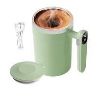 Tasse électrique à mélange automatique | 400 ml - Tasse à cacao magnétique automatique avec affichage de la température LCD - Pour la maison, les voyages, le latte, le cacao, le thé, le café, les