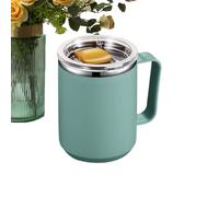 Tasse en acier inoxydable - Tasse à café de voyage avec isolation PP 450 ml | Thermique portable moderne à double paroi avec couvercle résistant aux déversements | Tasses en acier inoxydable : maison