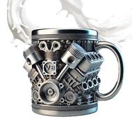 Tasse en acier inoxydable - Tasse à café isolée sous vide à double paroi de 300 ml, bouteille d'eau à large ouverture avec poignée | Verres à rétention de température pour voiture, pique-nique, Campin