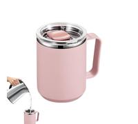 Tasse en acier inoxydable - Tasse à café thermique de 450 ml avec couvercle scellé | Tasse portable à double paroi en acier inoxydable 304 pour la maison, le bureau, les voyages, l'extérieur