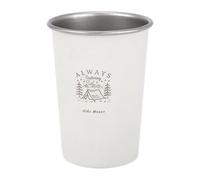 Tasse En Acier Pour L'extérieur - Taille Compacte De 350 Ml, Fabriquée À Partir D'un Matériau Inoxydable De Qualité 304, Légère, Sac À Dos, Récipient À Boissons Portable, Forme Minimaliste, Corps Équi