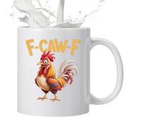 Tasse en céramique amusante de 325 ml en forme de poule | Tasse coq chaud au lait de cacao - pour thé, café, anniversaire, femme, collègues de travail