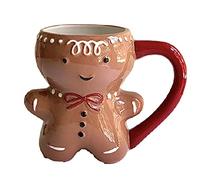 Tasse en céramique avec bonhomme en pain d'épices - amusant pour la famille et les amis,300 Millilitres tasse a cafe, halloween collegue de travail cadeau personnalisé