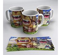 Tasse en céramique avec impression Mon voisin, personnage d'animation avec porte-clés (cri)
