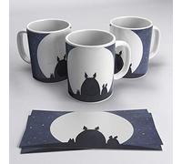 Tasse en céramique avec impression Toy Story, personnage d'animation avec porte-clés (Ombre de nuit)