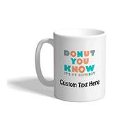 Tasse en céramique Beignet tu sais que c'est mon beignet Mug Collègues | 330ml tasse en porcelaine mignon Tasses À Café pour Homme Travail Café
