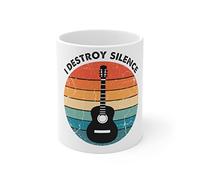 Tasse En Céramique Blanc Hilarant Je Détruis Des Ukulélés Et Des Guitares Humour Mug Rétro Tasses De Café Pour Boissons Bureau Partenaire