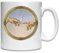 Tasse en céramique blanche avec inscription « and by The Next Day God Gave Us Plants »