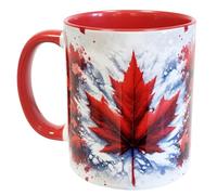 CBKREATION Tasse en céramique canada neige
