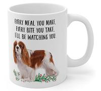 Tasse En Céramique Cavalier King Charles Spaniel Blanc Rouge Décoratifs Mug Thé Avec Poignée Coffee Mugs Pour Homme Lait Eau