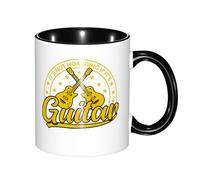 Tasse en Céramique Ce n'est Pas De L'Accumulation Compulsive Si C'est Une Guitare Drôle Boissons Chaudes Tasses À Café Élégants Collègue Mug 11Oz