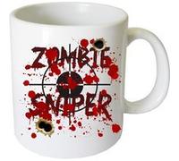 Tasse en céramique Chasseur de zombie by Cbkreation Blanc G