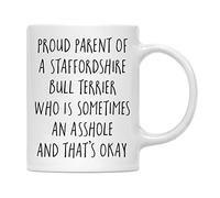 Tasse En Céramique Chien Terrier Qui Est Parfois Un Peu Con, Et C'Est Pas Grave Rétro Mug Thé Moderne Mugs À Café Pour Frère Lait Boissons