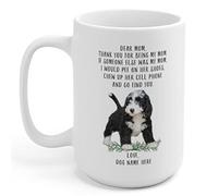 Tasse En Céramique Chiot Mignon Noir Et Blanc, Nom Personnalisé. Merci. Rétro Mug À Café En Céramique Colorées Coffee Mugs Pour Bureau Eau Collègue