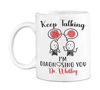 Tasse en Céramique Continuez À Parler, Je suis en Train De Vous Diagnostiquer Tasse À Café Exceptionnels Tasses en Porcelaine Design Tasses À Thé pour Famille Bureau Cadeauxs 330 ML