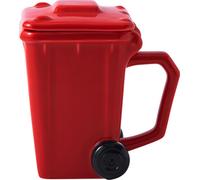 Tasse en céramique créative Poubelle en céramique Tasses à café de bureau Drôle de tasse à café, Rouge