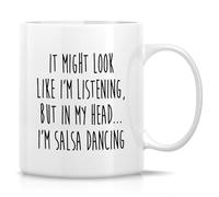 Tasse En Céramique Danseuse De Salsa Décoratifs Mug Colorées Tasses À Café Pour Lait Boissons Bureau