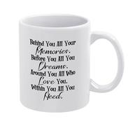 Tasse en céramique Derrière toi tous tes souvenirs devant Tasses À Thé