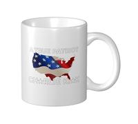 Tasse en céramique écologique à fond épais Charlie Kirk de 11 oz avec bord lisse, durable et confortable pour le café, le thé et une utilisation quotidienne à la maison, au bureau ou dans les cafés
