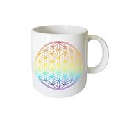 Tasse en céramique Fleur De Vie multicolore by Cbkreation