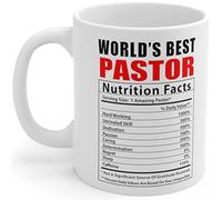 Tasse En Céramique Informations Nutritionnelles Du Meilleur Pasteur Du Monde Rétro Tasses À Café En Céramique Porcelaine Mugs À Café Pour Collègue Homme Maison