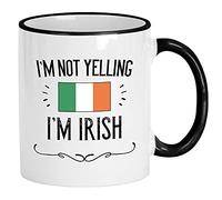 Tasse En Céramique Irlandais, Je Ne Crie Pas, Je Suis Fier D'Être Irlandais Avec Poignée Mug En Céramique Rétro Tasses De Café Pour Frère Eau Fête