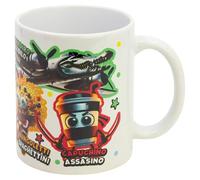 Tasse en céramique italienne Brainrot 325 ml dans une boîte | Cappuccino Assasino, Bungoletti Spaghettini, Bombardiro Crocodil, Ballerine Capucine et Tralala | Cadeau original pour enfants