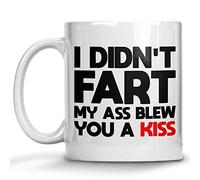 Tasse En Céramique J'Ai Pas Pété, Mon Cul T'A Envoyé Un Baiser Humour Mug Thé Avec Poignée Mugs Café Pour Latte Homme Fête