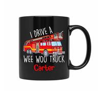 Tasse en Céramique Je Conduis Un Camion Woo Tasse À Café Fine Café Tasses Drôle Tasses en Porcelaine pour Idée Cadeaus Papa Cadeaux Cadeauxs 330 ML
