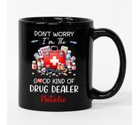 Tasse en Céramique Je suis Le Genre De Dealer Qui Fait du Bien. Tasse À Café Vintage Tasses À Thé Design Tasses en Porcelaine pour Cadeauxs Cadeau Fêtes Idée Cadeaus 330 ML