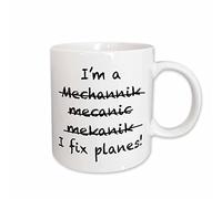 Tasse En Céramique Je Suis Mécanicien, Je Répare Des Avions Colorées Mug À Café En Céramique Moderne Tasses De Café Pour Latte Boissons Eau
