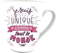 Tasse en céramique Je suis unique comme tout le monde BLANC ET ROSE G
