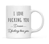 Tasse En Céramique La Saint-Valentin, I Love Te Baiser, Je Veux Dire... Porcelaine Mug Décoratifs Tasses De Café Pour Lait Fête Boissons