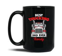Tasse en Céramique Le Meilleur Papa Routier du Monde Tasse À Café Rigolo Café Tasses Humoristique Tasses en Porcelaine pour Idée Cadeaus Bureau Papa Cadeaux 330 ML