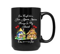 Tasse en Céramique Même Si Nous Sommes Loin l'un De l'autre Tasse À Café Vintage Café Tasses Drôle Tasses en Porcelaine pour Papa Cadeaux Bureau Famille 330 ML