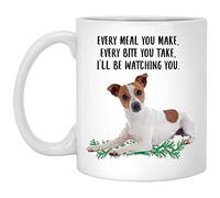 Tasse En Céramique Parson Jack Russell Terrier Blanc Rouge Colorées Mug Avec Poignée Tasses À Café Pour Homme Eau Frère