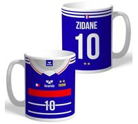 Tasse en céramique personnalisée Zinedine Zidane Legend 325 ml pour les fans de football, cadeau de Noël ou d'anniversaire