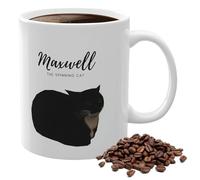 Tasse en céramique pour chat - Tasse à thé en céramique de 350 ml - Tasse à café chat - Tasse en céramique de 350 ml - Tasse à chocolat chaud en céramique - Café de vacances - Tasse cadeau pour amis