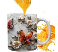 Tasse En Céramique Pour Femme - Tasse Décorative À Motif Floral, Verres À Café De Qualité Supérieure, Récipient À Thé Artistique | Cadeau Pratique Pour Hommes, Maison, Bureaux, Cuisine, Bureau, Annive