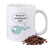 Tasse En Céramique Pour La Fête Des Pères - Tasses À Café De Grande Capacité De 350 Ml, 8 X 8 X 9,5 Cm, Verres Résistants Aux Hautes Températures Pour Le Vin, Le Thé, La Crème Glacée, Les Jus, Le Café